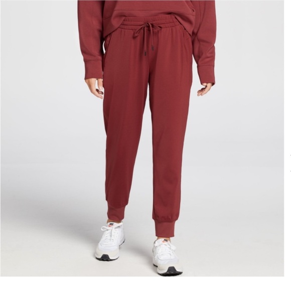 CALIA by Carrie Underwood Pants - CALIA by Carrie Underwood Women's Athletic Burgundy Track Joggers